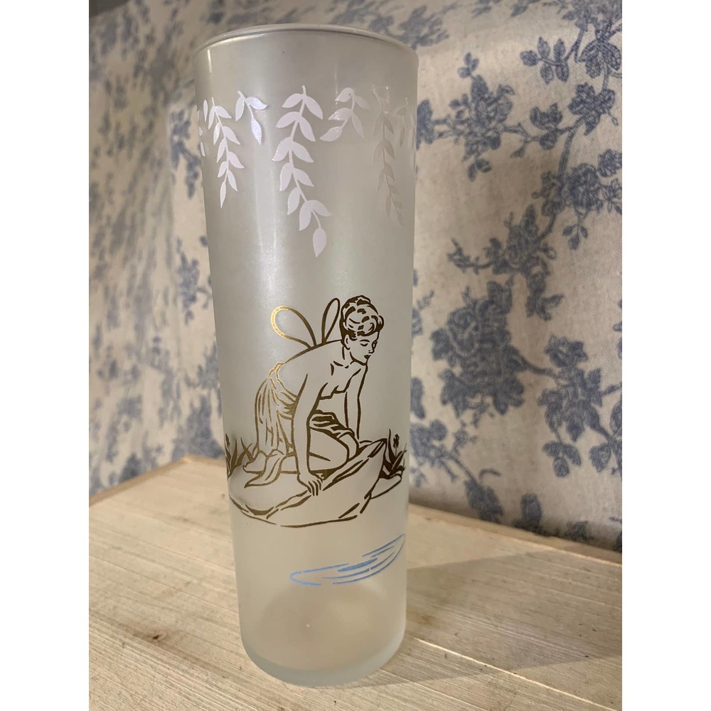 Vintage 1960s Libbey Fairy Frosted Glass